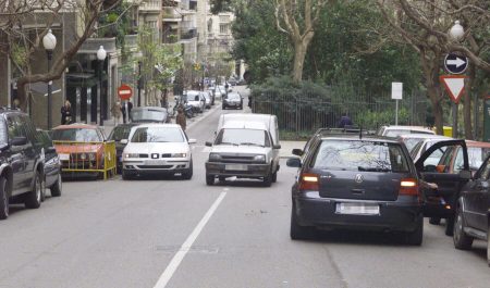 coches doble fila