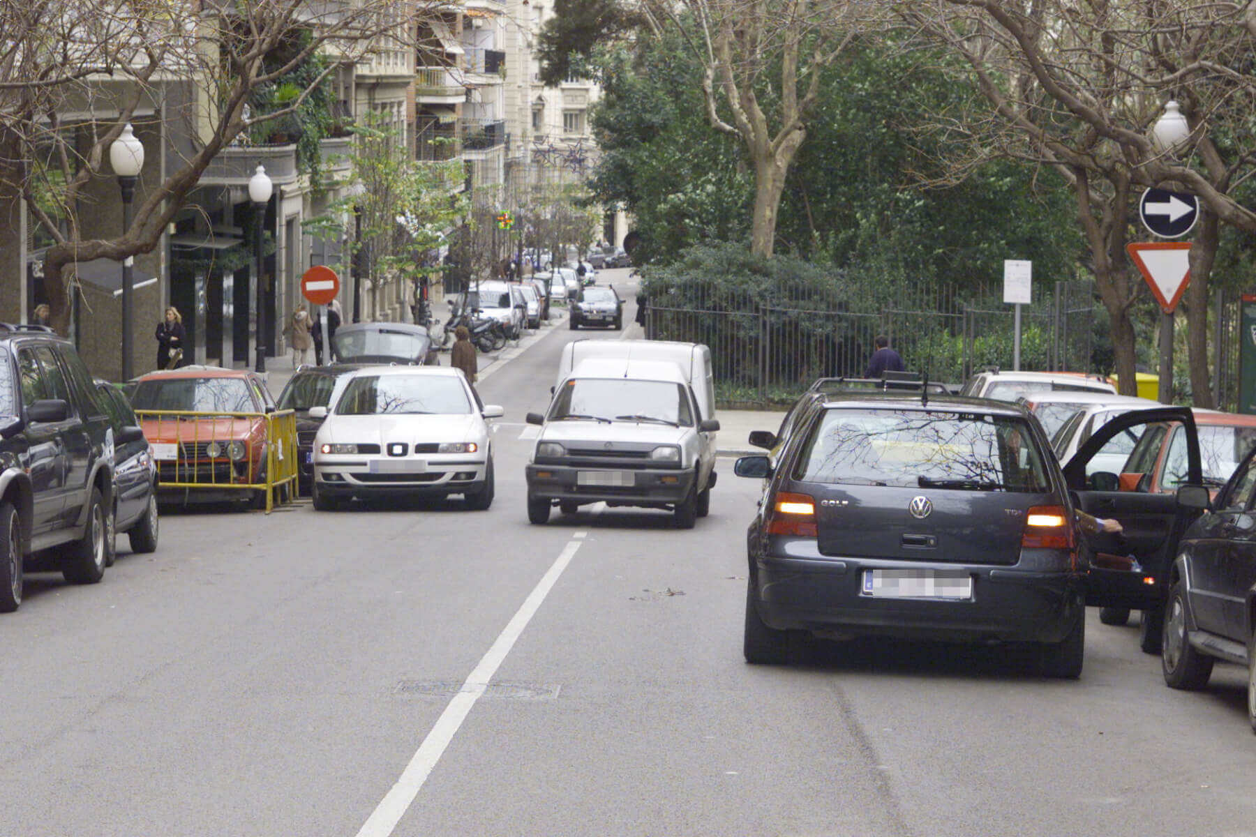 coches doble fila