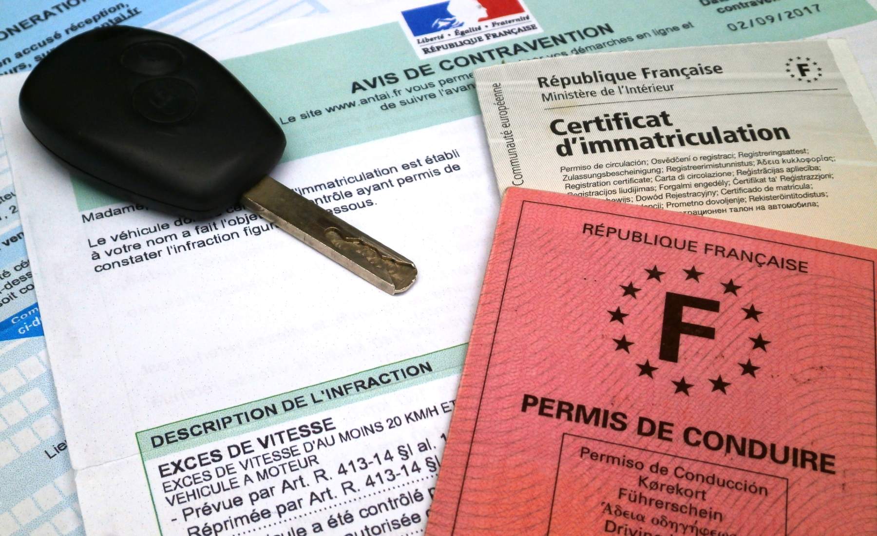 Carnet y permiso de circulación francés