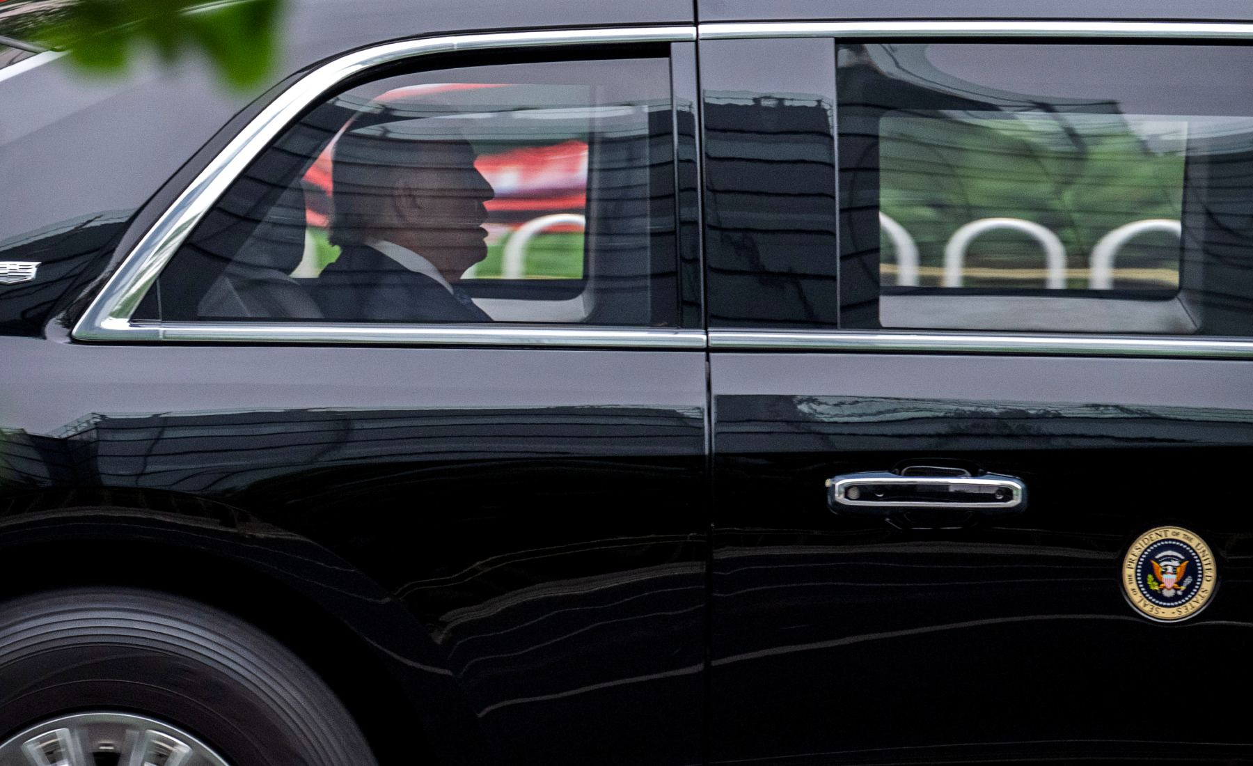 Coche Donald Trump interior