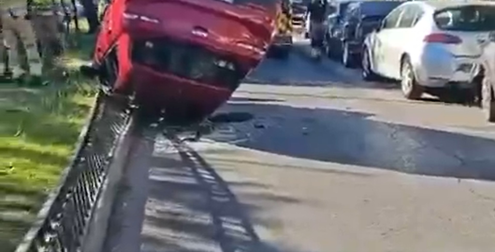 Coche volcado Alcorcón