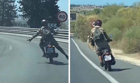 Conducción temeraria motorista