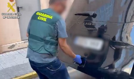 Furgoneta cocaína Guardia civil