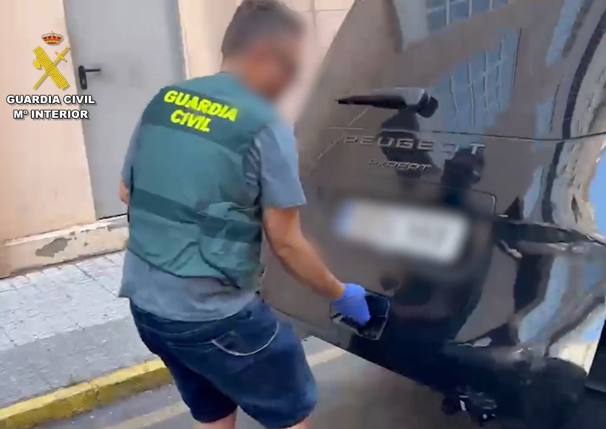 Furgoneta cocaína Guardia civil