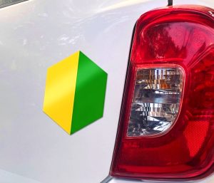 Pegatina finlandesa trasera coche