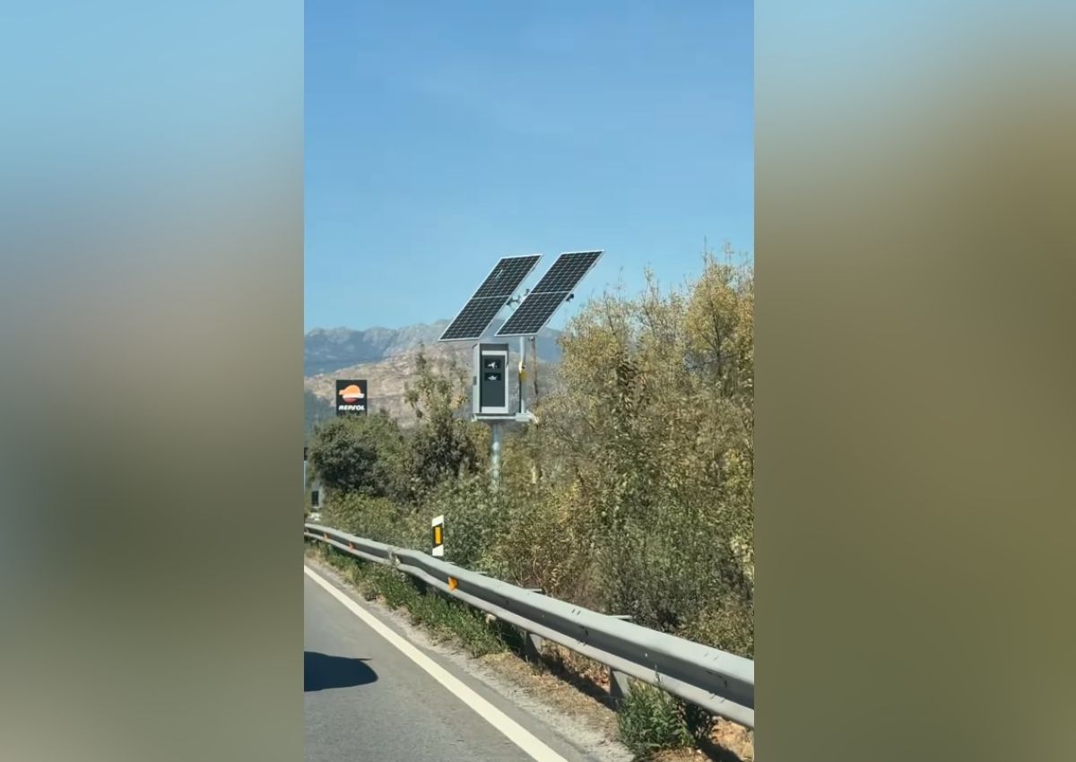 Radar vandalizado Collado