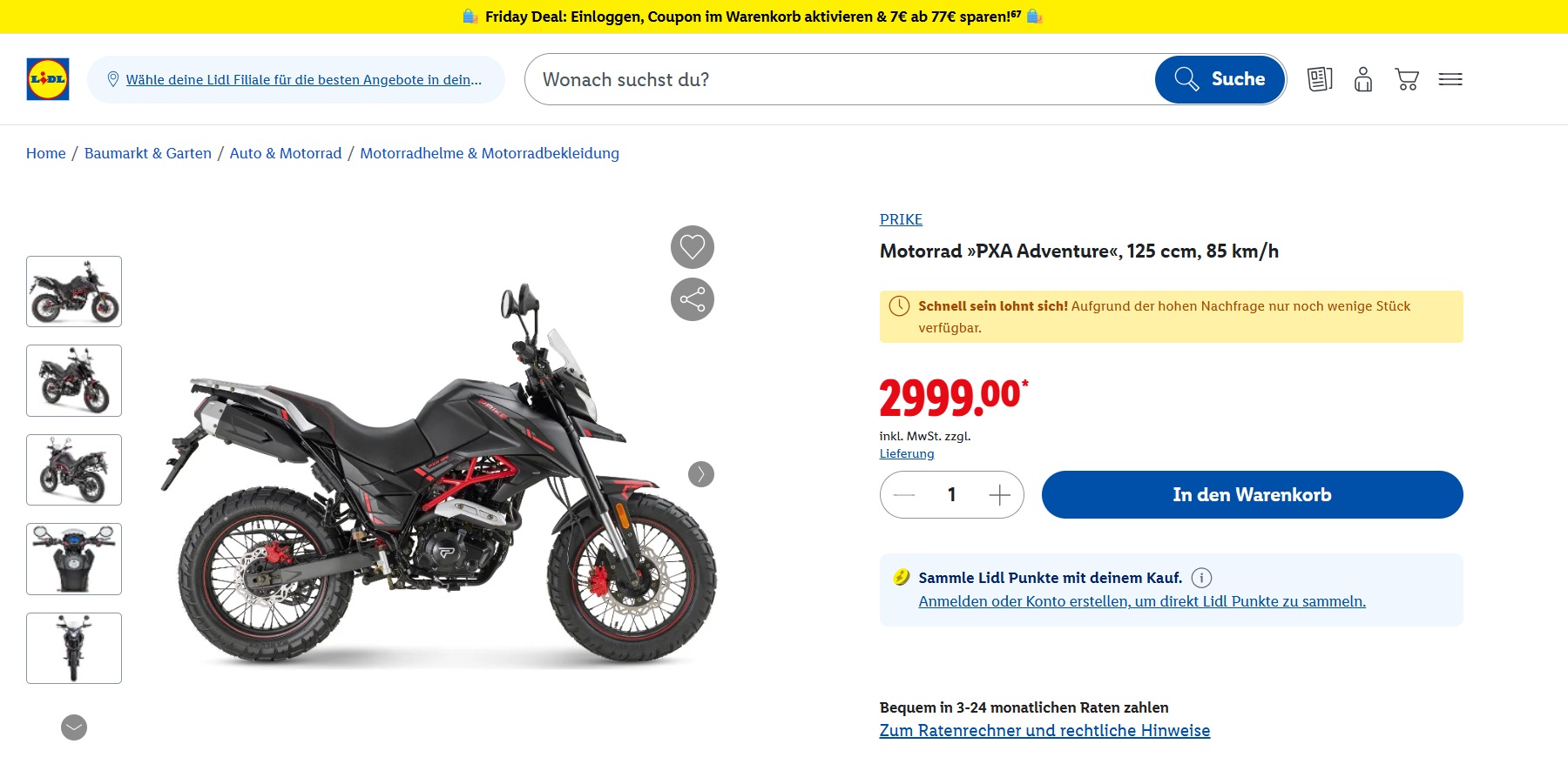 Web Lidl Moto
