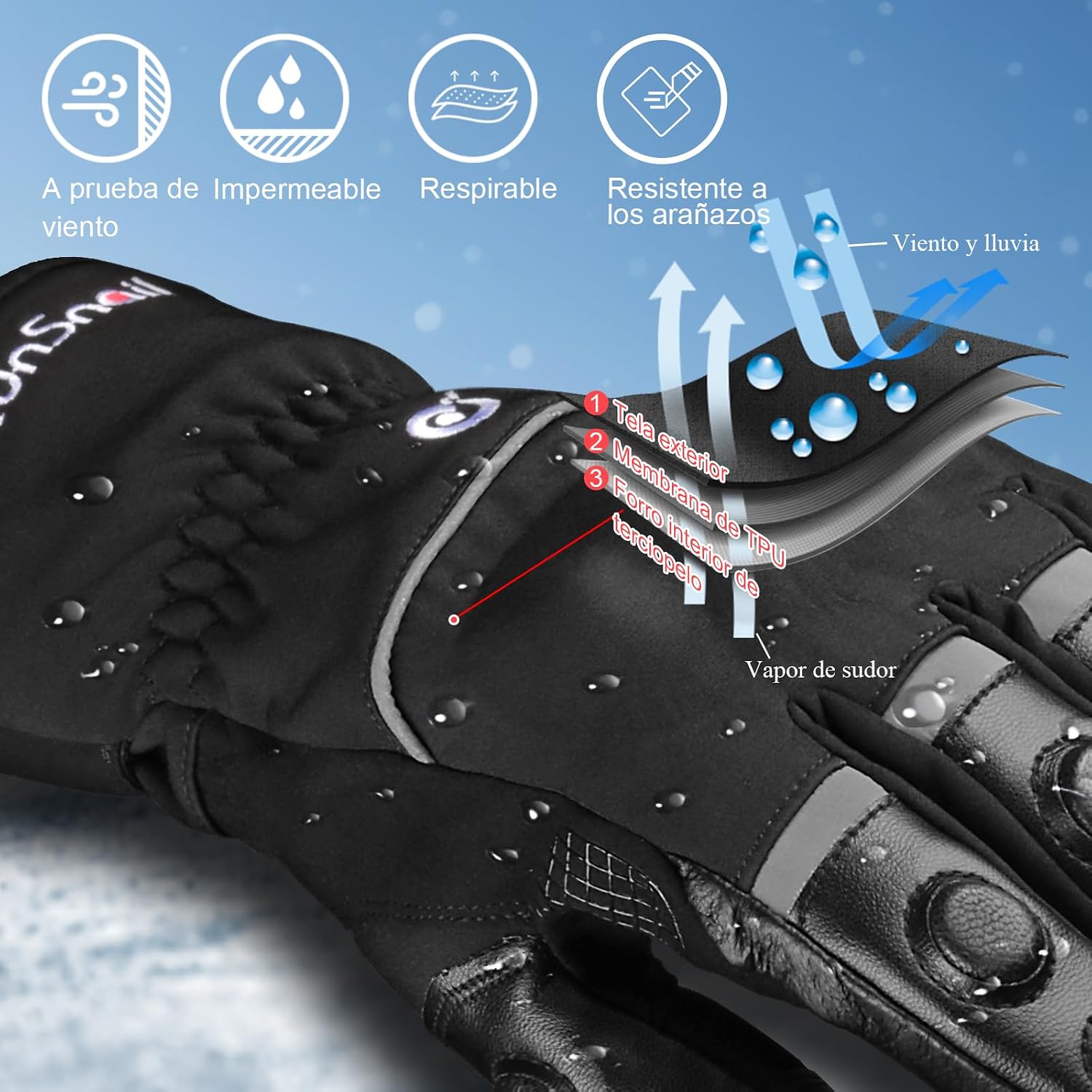 guantes moto