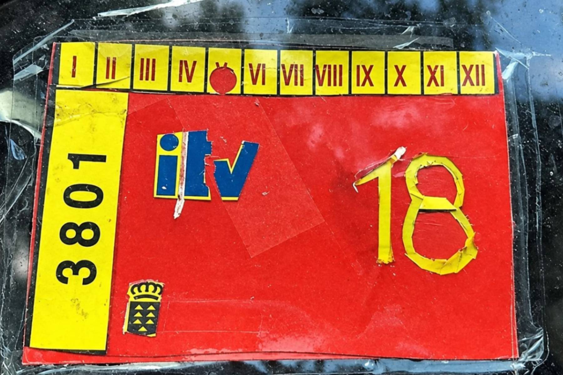itv pegatina falsa
