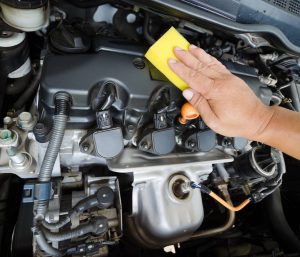 limpiar motor del coche