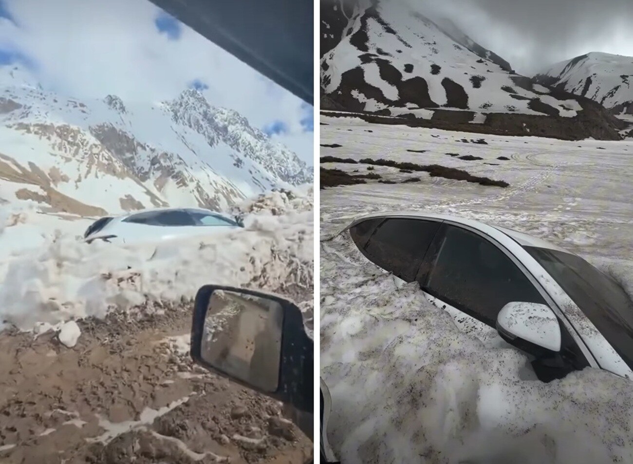 Coche perdido en la nieve chile