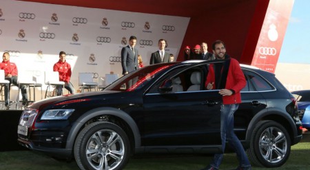 Los Audi de los jugadores de Real Madrid y F.C. Barcelona