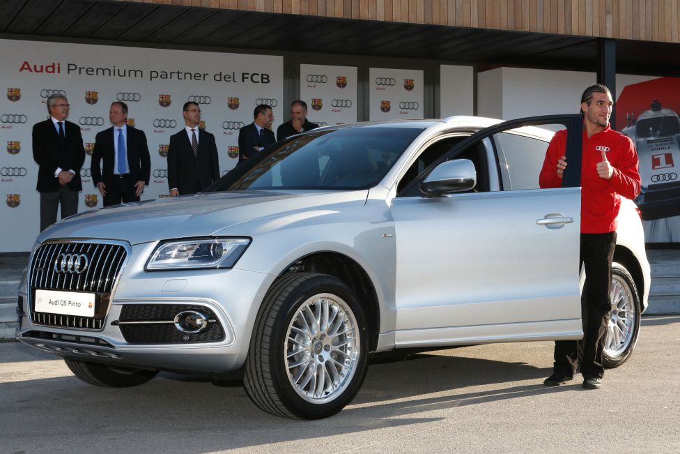 Los Audi de los jugadores de Real Madrid y F.C. Barcelona
