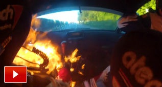 Fuego en el coche