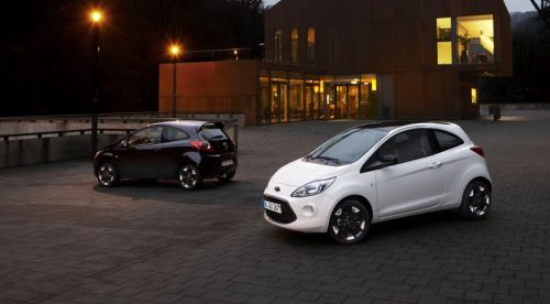 Los Ford Ka y Fiesta, ahora en blanco y negro