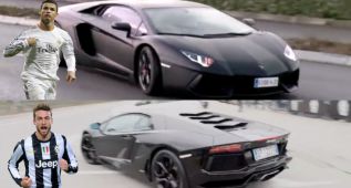 Cristiano y Marchisio compiten con sendos Lamborghini