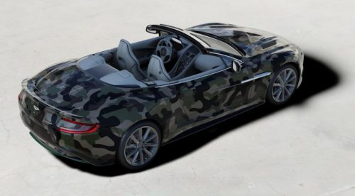 Un Aston Martin Vanquish de camuflaje por caridad