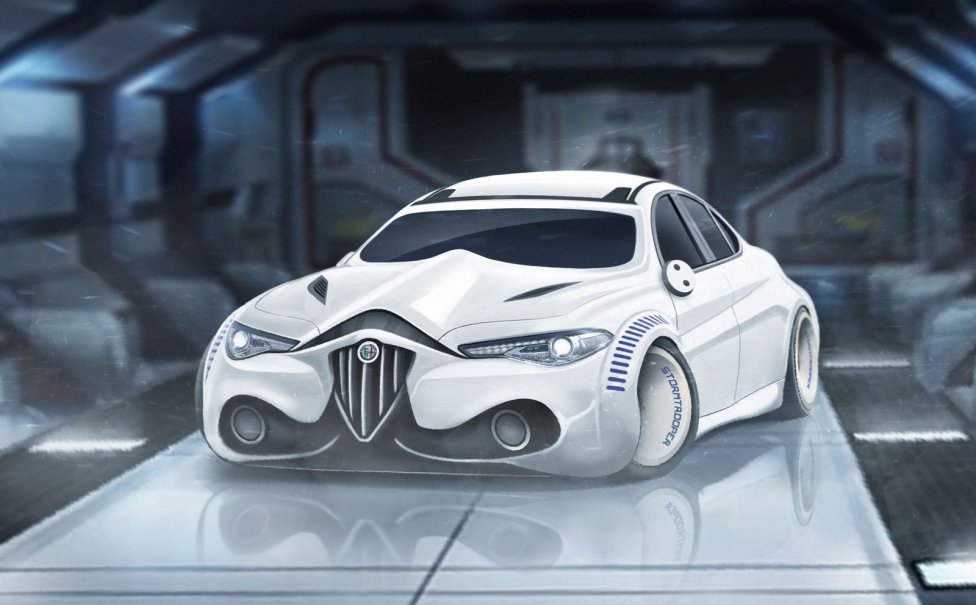 Así serían los coches de los personajes de Star Wars
